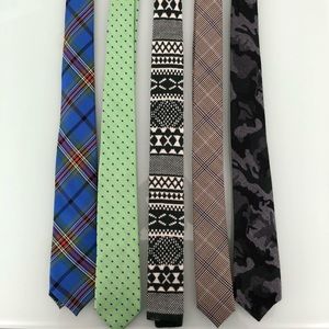 5 skinny ties